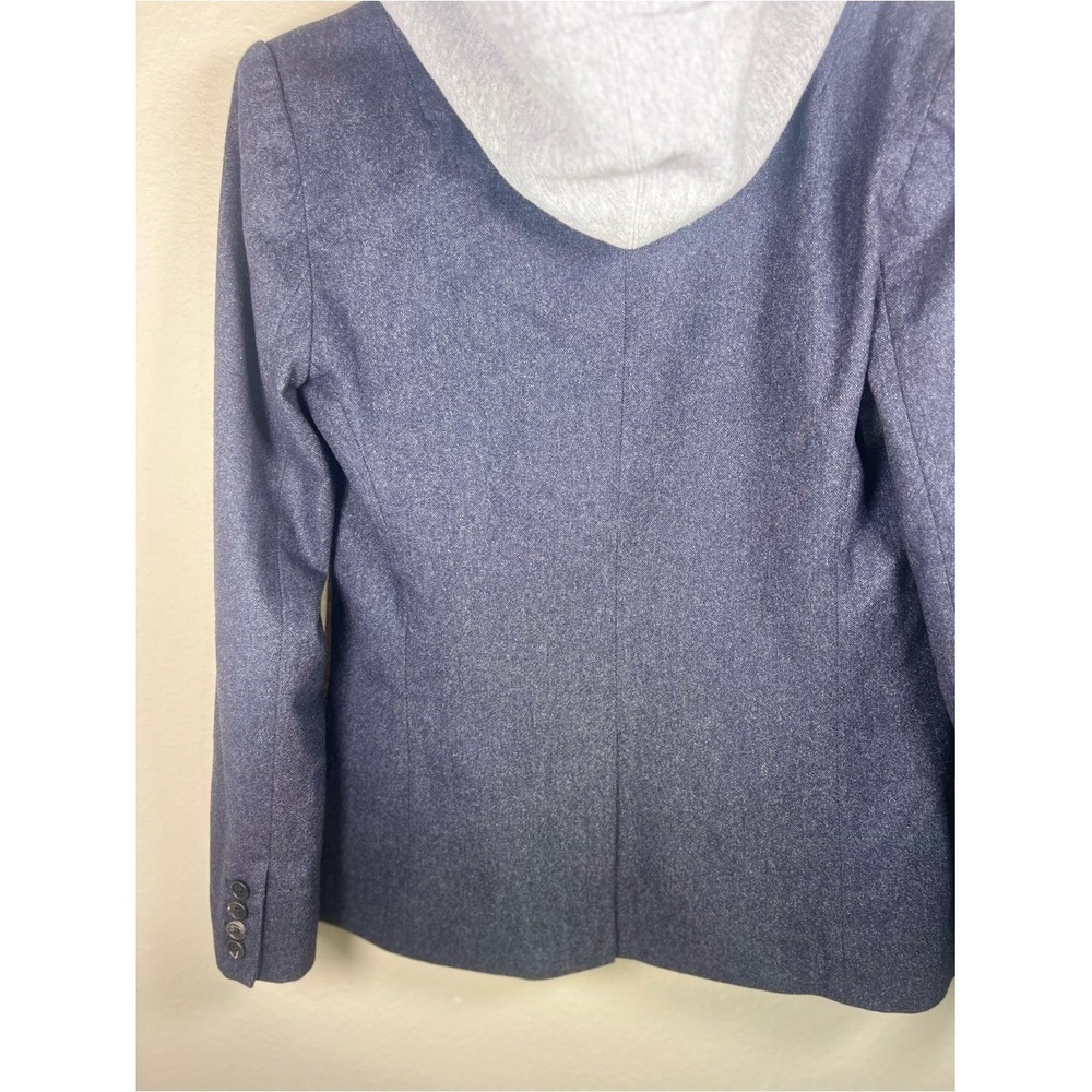 Veronica Beard Dickey Blazer Navy Jacket Gray Hoodie Insert Combo Size 3 Large - Picture 12 of 16